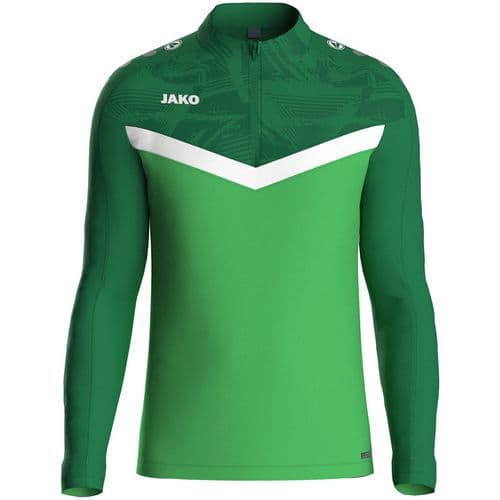 Sweat 1/2 zip enfant Iconic vert Jako