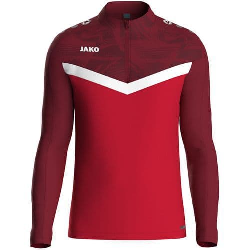 Sweat 1/2 zip Iconic rouge Jako