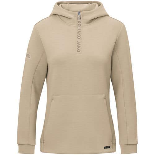 Sweat à capuche femme Pro Casual beige Jako