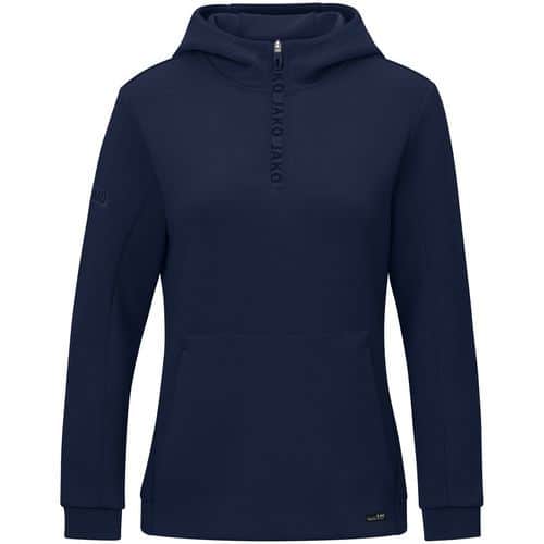 Sweat à capuche femme Pro Casual Bleu foncé Jako