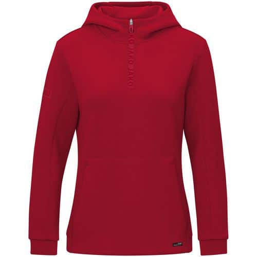 Sweat à capuche femme Pro Casual rouge Jako