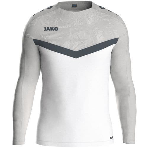 Sweat enfant Iconic blanc/gris Jako