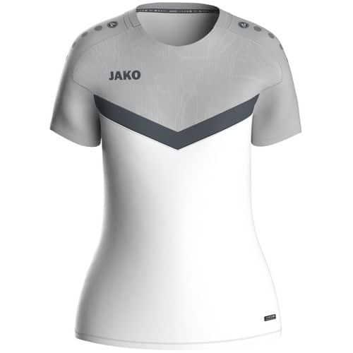 T-shirt de sport femme Iconic blanc/gris Jako