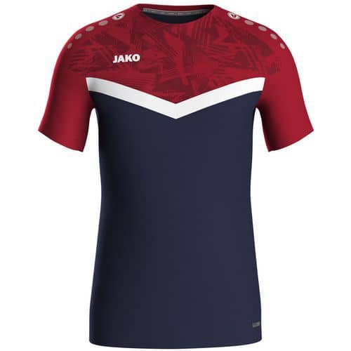 T-shirt de sport Iconic bleu/rouge Jako