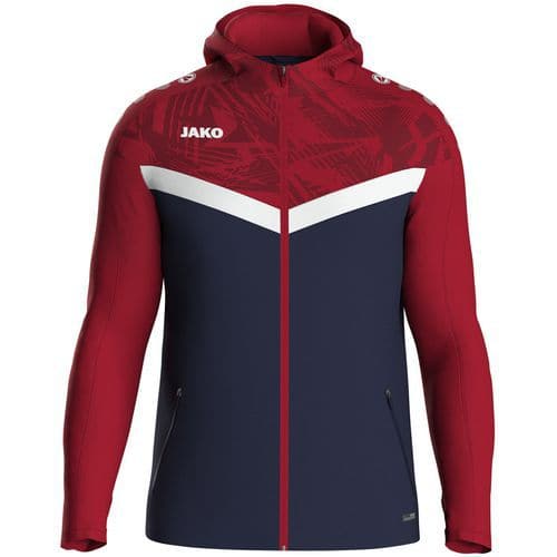 Veste à capuche enfant Iconic bleu/rouge Jako