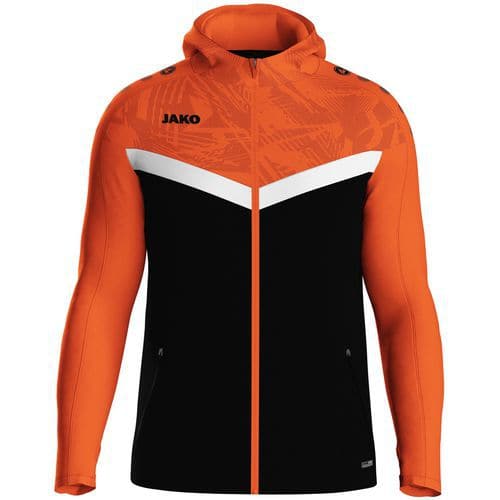 Veste à capuche enfant Iconic noir/orange Jako