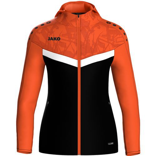 Veste à capuche femme Iconic noir/orange Jako