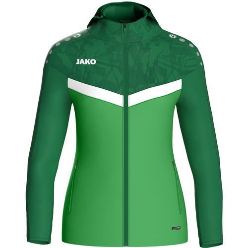 Veste à capuche femme Iconic vert Jako