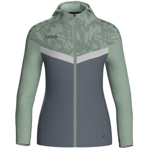 Veste à capuche femme Iconic vert/gris Jako