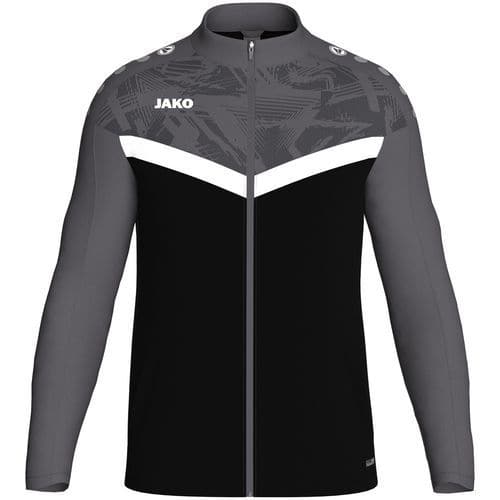 Veste de survêtement polyester enfant Iconic noir Jako