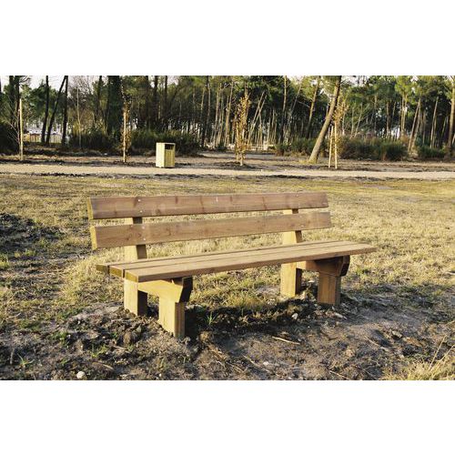 Banc Morvan en pin naturel longueur 195 cm Boisdexter