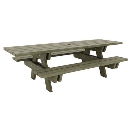 Table-bancs bois Bréhat PMR - Manutan Expert