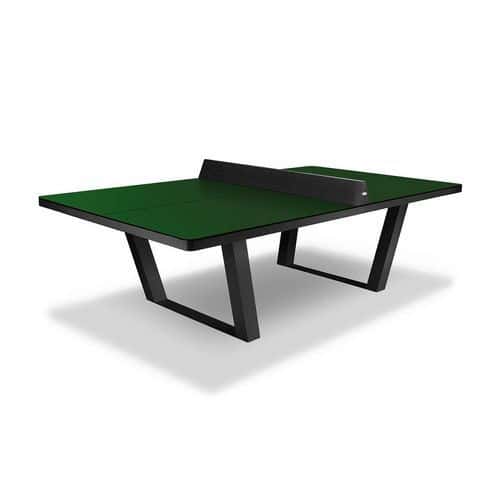 Table de tennis de table - Resitech Garden pied et filet noir - Balia