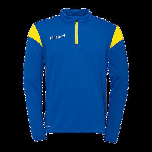 Sweat zippé 1/4 Squad 27 - Bleu/Jaune - Uhlsport