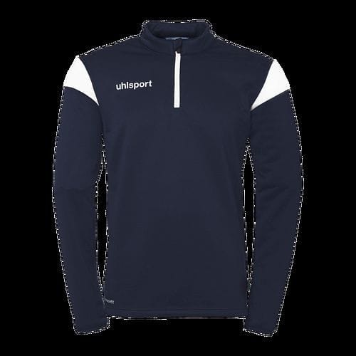 Sweat zippé 1/4 Squad 27 - Bleu foncé/blanc - Uhlsport