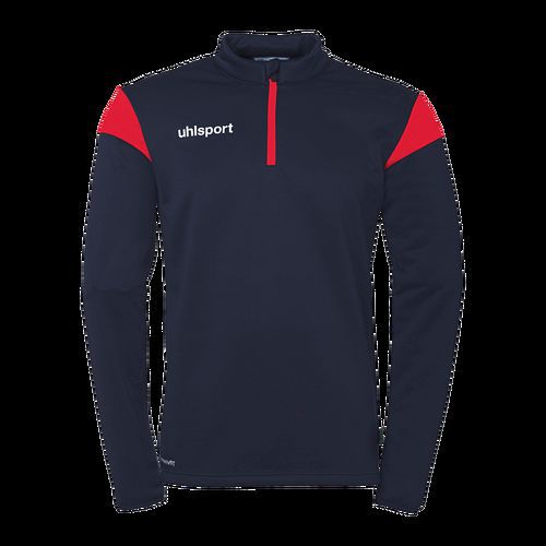 Sweat zippé 1/4 Squad 27 - Bleu/rouge - Uhlsport