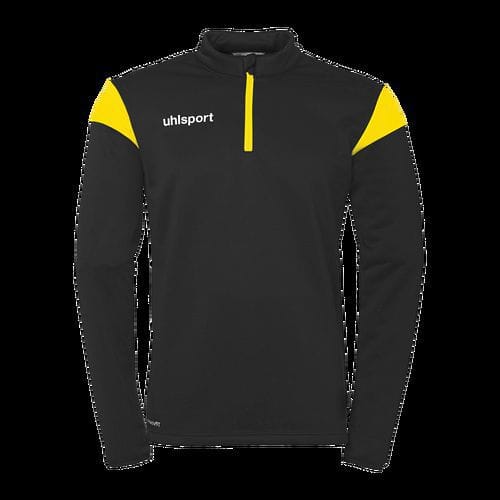 Sweat zippé 1/4 Squad 27 - Noir/Jaune - Uhlsport