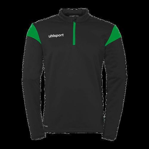 Sweat zippé 1/4 Squad 27 - Vert/noir - Uhlsport