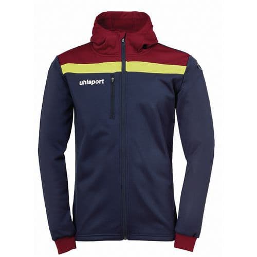 Veste capuche Offense 23 - Bleu foncé/Bordeaux - Uhlsport