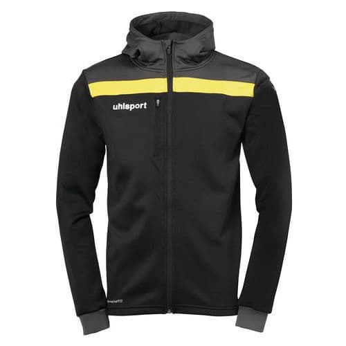 Veste capuche Offense 23 - Noir/Jaune - Uhlsport