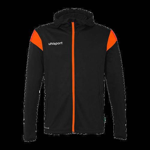 Veste capuche Squad 27 Track Hood - Noir/orange - Uhlsport