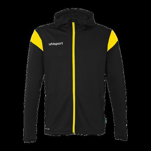 Veste capuche Squad 27 Track Hood - Noir/Jaune - Uhlsport