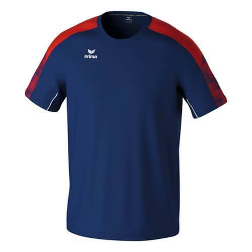 T-Shirt EVO STAR enfant - Bleu/rouge - Erima