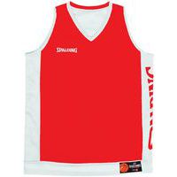 Maillot basket réversible - spalding - rouge blanc