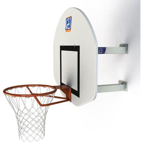  Panier de basket-ball fixé sur tube métallique