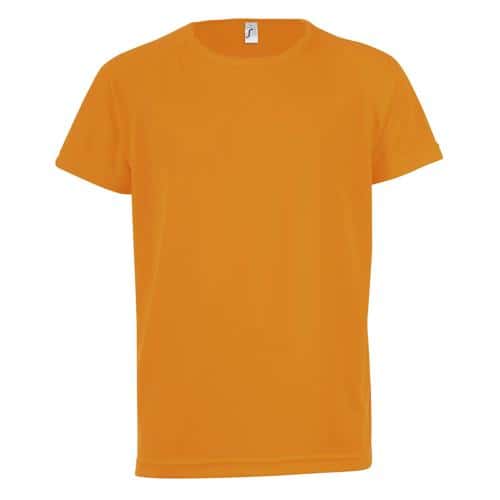 t shirt enfant orange