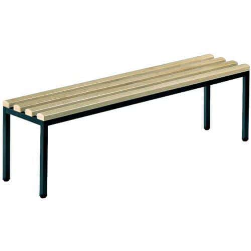 Banc vestiaire bois CP Longeur 100 cm - Casalsport.com